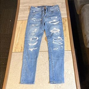 AE high rise jegging crop size 6 long